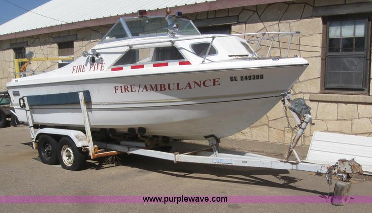 Shell Lake boat and trailer - 2983