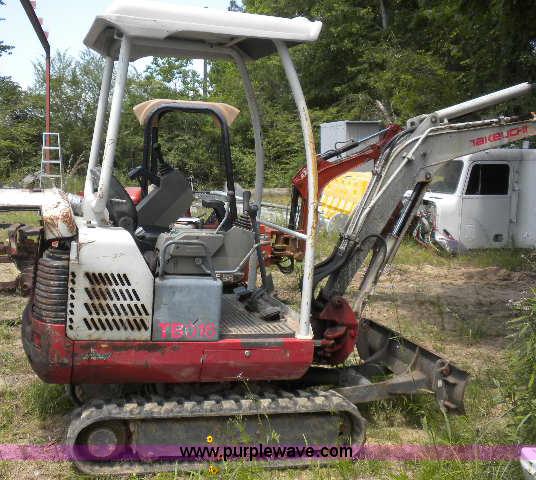 2006 Takeuchi TB016 mini excavator - A1197