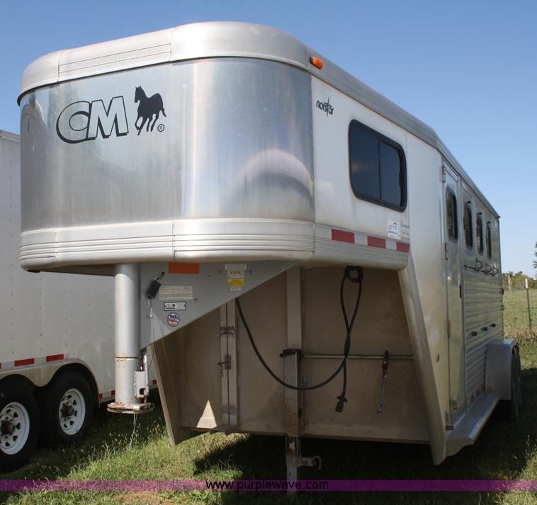 2004 Norstar Cimarron three horse slant trailer - A2375