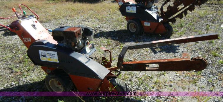 2002 Ditch Witch 1230H walk behind trencher - F7517