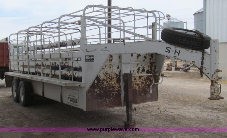 1994 S&amp;H Cattleman 20' x 6' gooseneck stock trailer - G5650