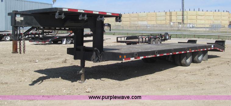 2005 Interstate Trailers gooseneck flatbed trailer - F3151