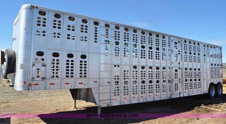 1993 Wilson PSDCL-302 cattle pot trailer - G6450