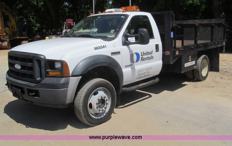 2007 Ford F450 Super Duty XL flatbed truck - I7009