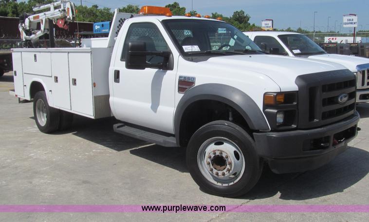 2008 Ford F550 Super Duty XL service truck with crane - H8926