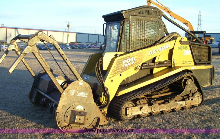 2007 ASV RC100 R series posi-track skid steer with mulcher attachment - I5069