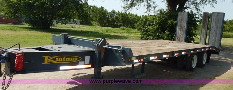 2007 Kaufman HP20ton equipment trailer - J3837