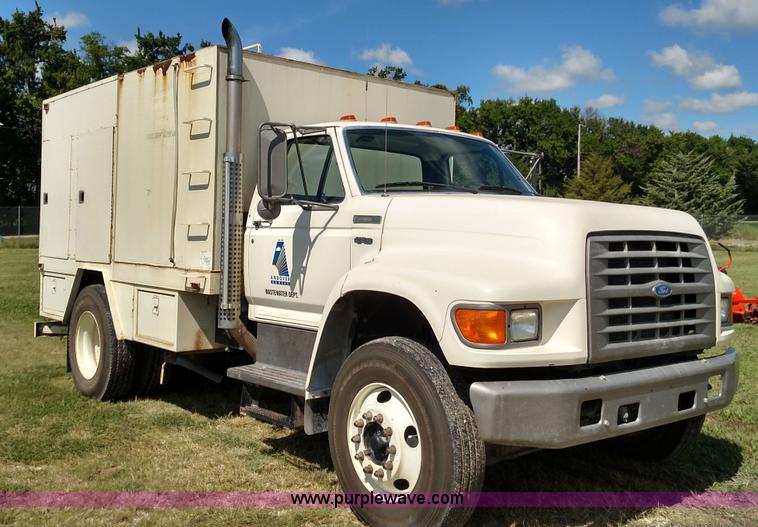 1995 Ford F800 sewer rodder truck - K1168