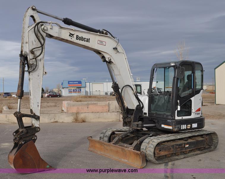 2010 Bobcat E80 compact excavator - G7086