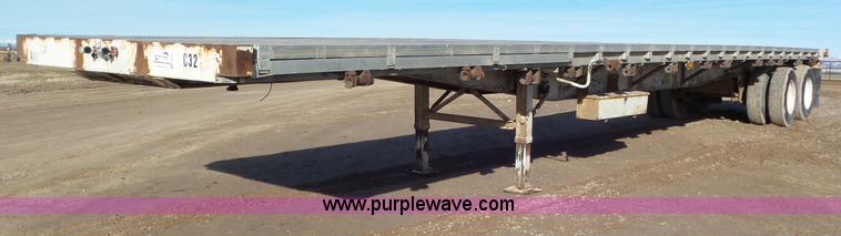 1986 Fruehauf PA80-E2-45 flatbed trailer - J8330