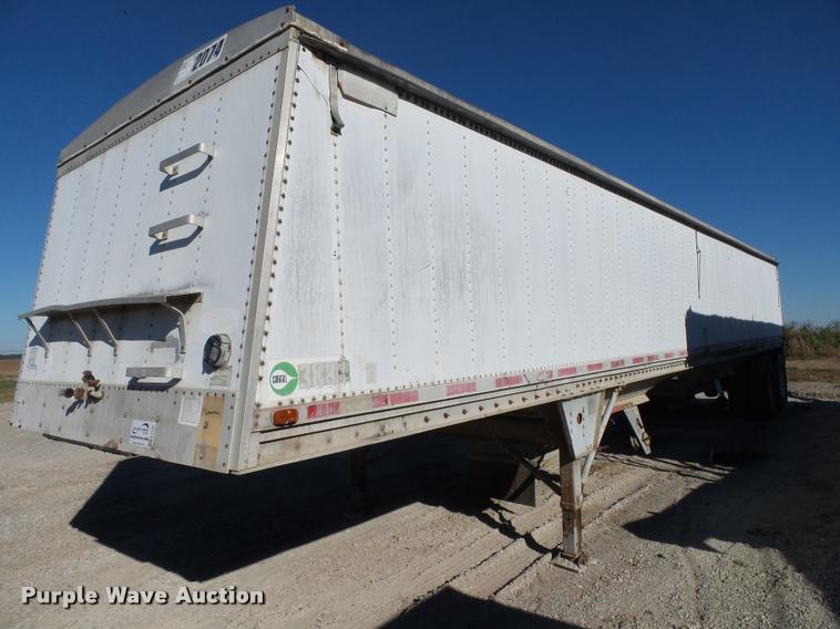 1990 Chamberlin JDWH-100 double hopper grain trailer - K1107