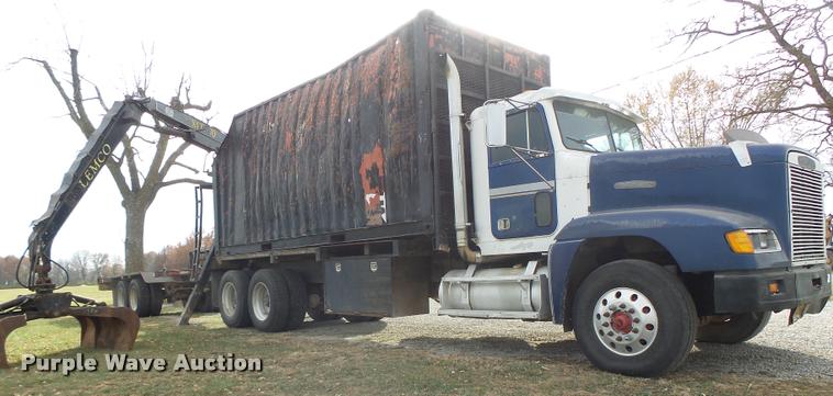 1990 Freightliner FLD crane truck with equipment trailer - K5540