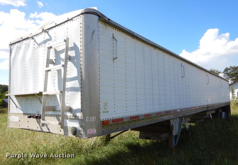 1992 Wilson DWH-200 double hopper bottom grain trailer - EO9540