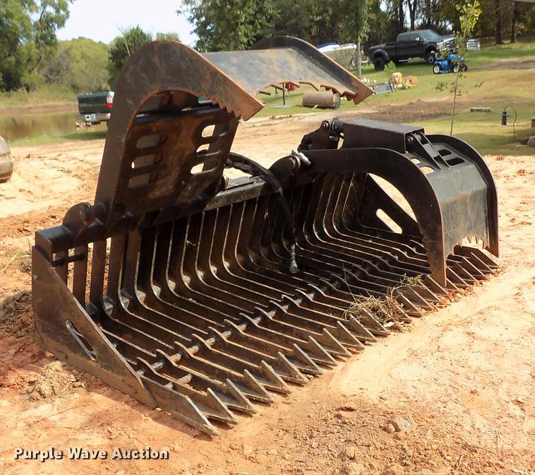 Prime Rock &amp; Brush skid steer grapple bucket - FQ9054