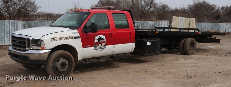 2001 Ford F550 Crew Cab rollback truck - DG3388