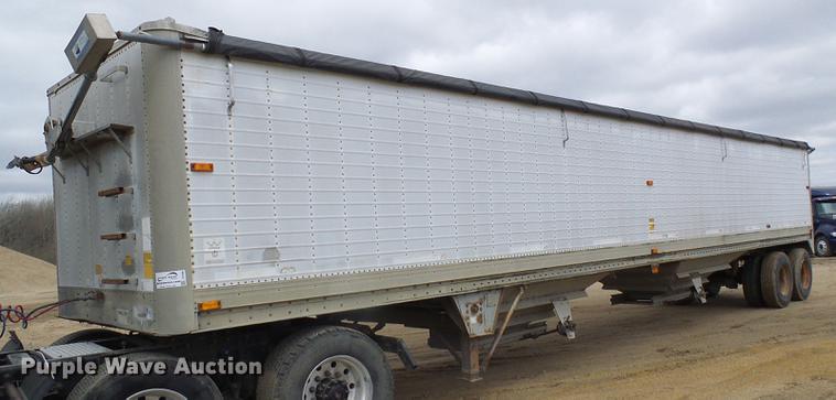 1990 Wilson DWH-200 double hopper bottom grain trailer - DF7206