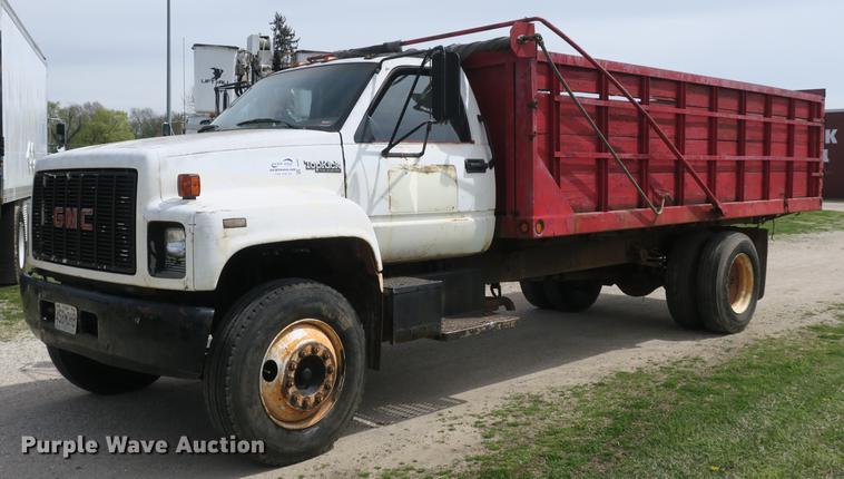 1990 GMC C6000 flat dump bed truck - DB8801