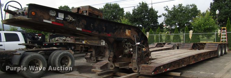 2007 Dynaweld lowboy equipment trailer - FJ9739