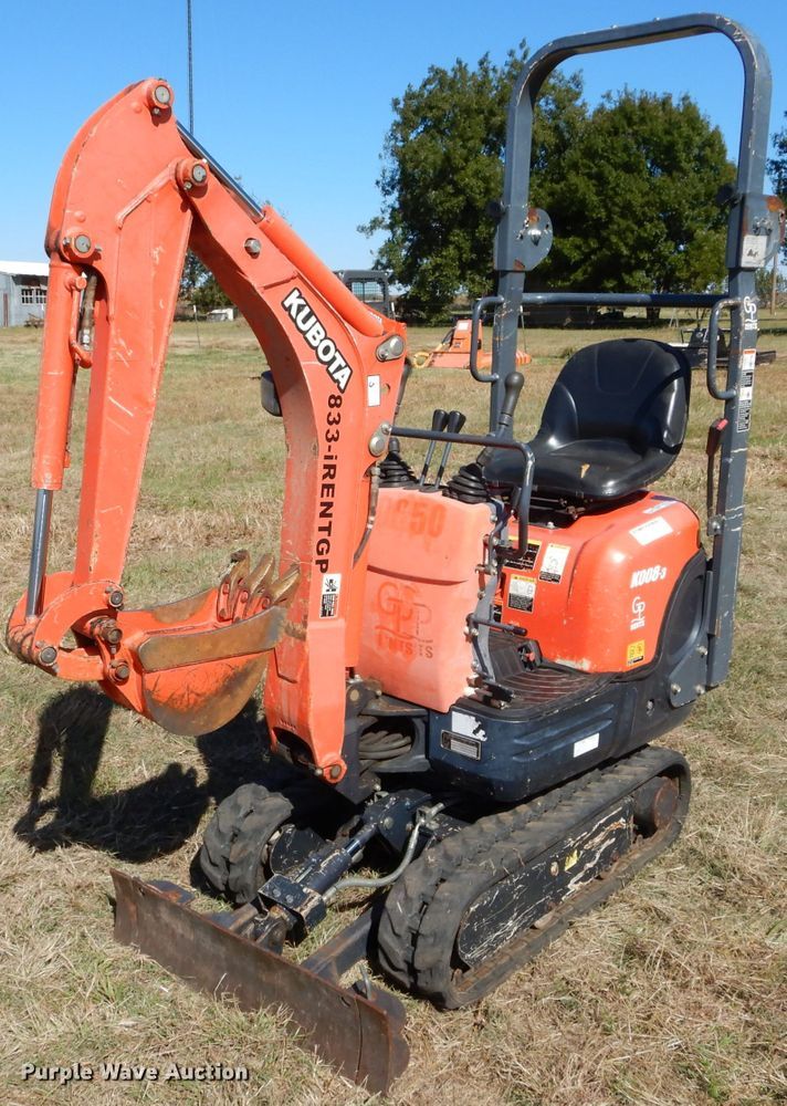 2014 Kubota K008-3 mini excavator - GC9618