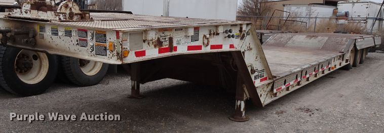 2000 Wilson 5370FTD Muv-All drop deck equipment trailer - GC9127