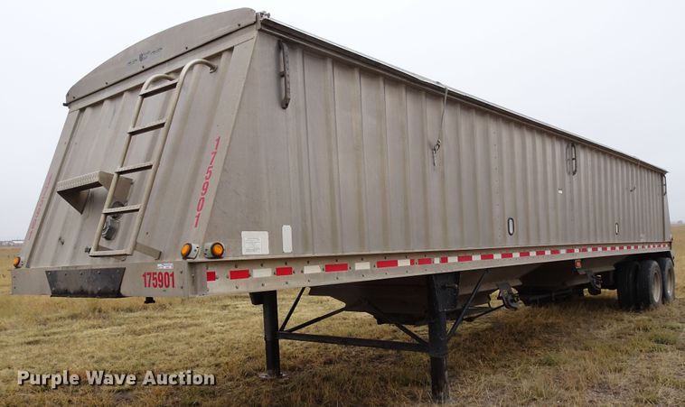 2007 Neville double hopper grain trailer - GC9077
