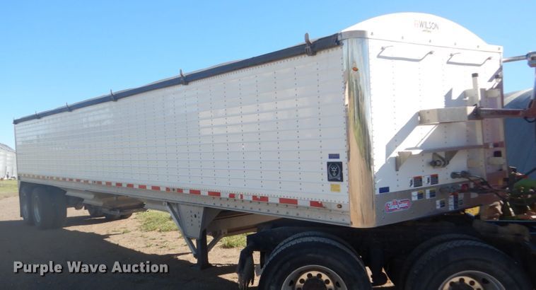 2016 Wilson DWH-500 Pace Setter double hopper bottom grain trailer - GA9050