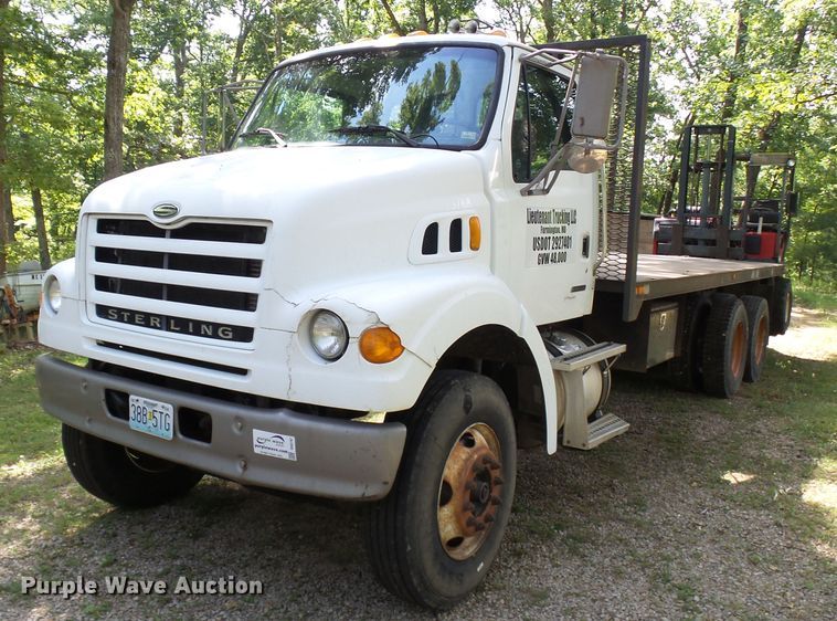 2004 Sterling L-Line  flatbed truck with forklift - DH3797