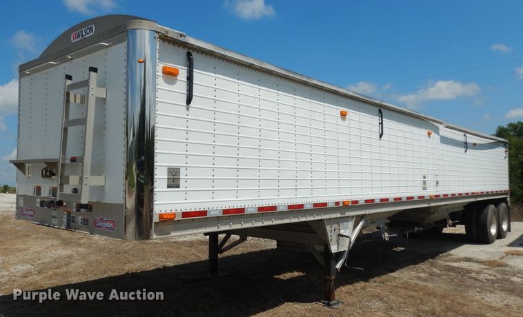 2015 Wilson DWH-500 double hopper bottom grain trailer - DG6971