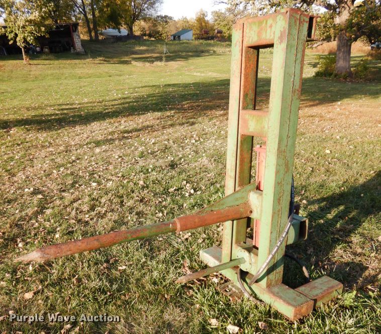 Shop built bale spear - DH6687