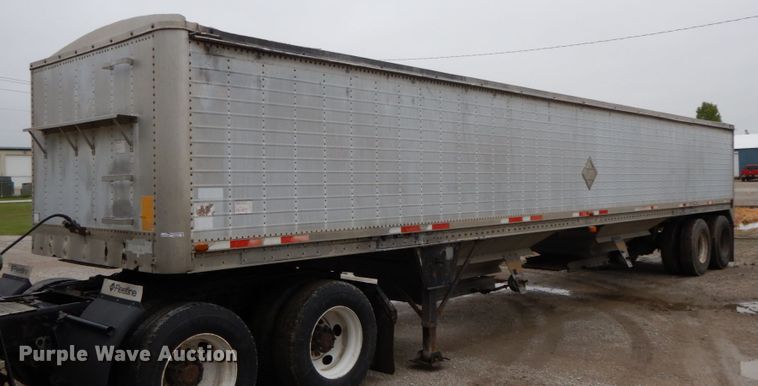 1988 Wilson DWH-200 double hopper bottom grain trailer - HJ9638