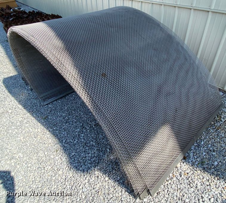 (6) 3/8" stainless steel trommel screens - HE9862
