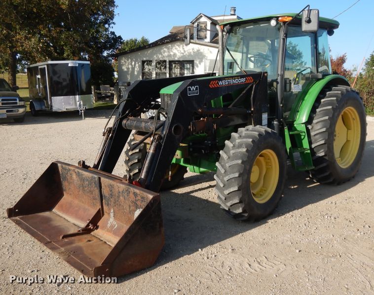2010 John Deere 6140D  MFWD tractor - DH0174