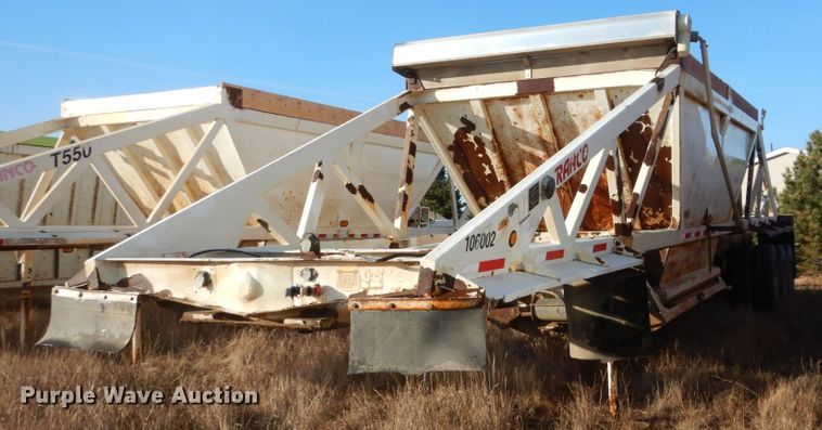 1999 Ranch Manufacturing Co bottom dump trailer - HU9794