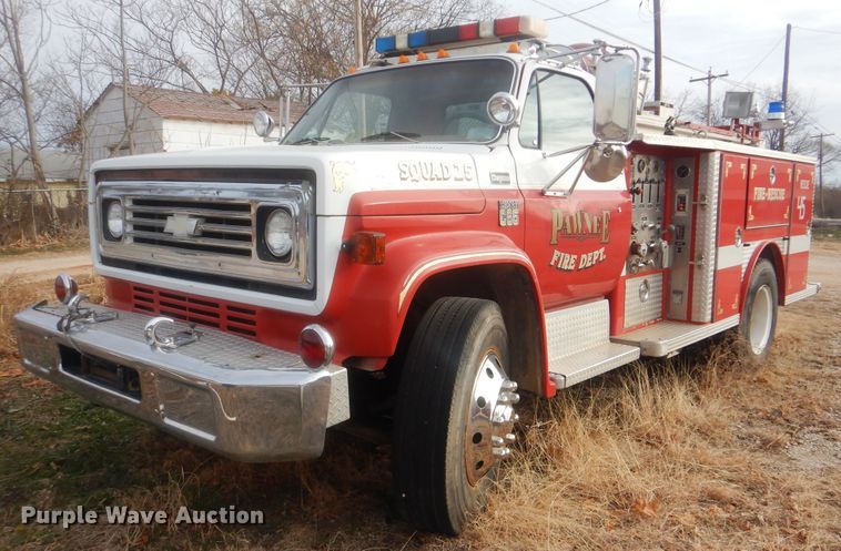 1978 Chevrolet C65  pumper fire truck - DJ8596