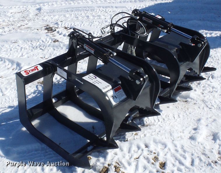 Stout 66-9 skid steer grapple bucket - DL0791