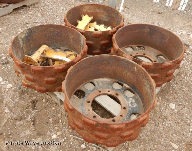 (4) trench compactor padfoot drums - ID9868