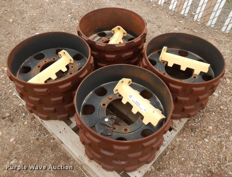 (4) trench compactor padfoot drums - ID9869