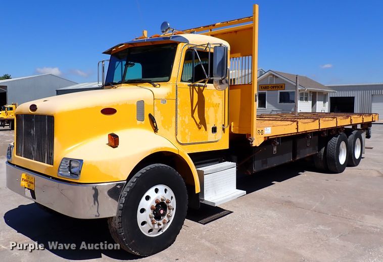 2003 Peterbilt 330  dump flatbed truck - DL7529