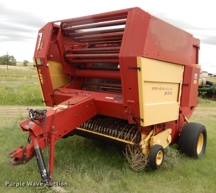 1986 New Holland 855  round baler - IP9510