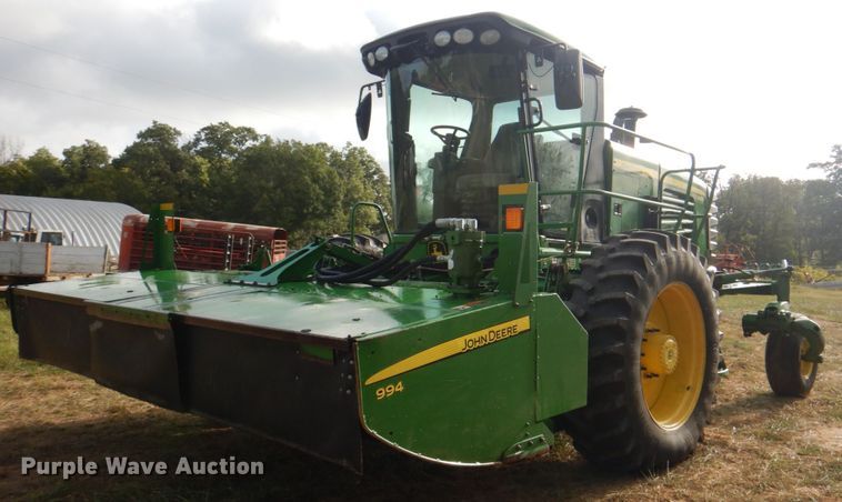 2013 John Deere R450  windrower - KX9343