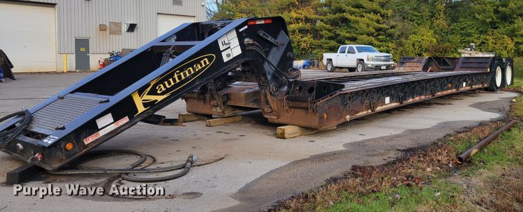 2014 Kaufman DT30  lowboy equipment trailer - IV9588