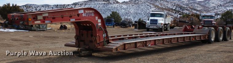 1994 Trail King TK80MDG483  lowboy equipment trailer - DR1095