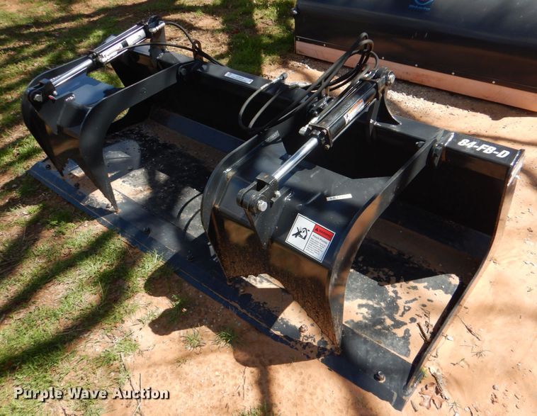 Stout 84-FB-D  Stout 84-FB-D 84&quot; W skid steer grapple bucket - KP9218