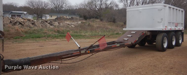 1993 Cornhusker  end dump pup trailer - KT9015