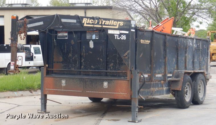 2009 Rice  dump trailer - JM9103