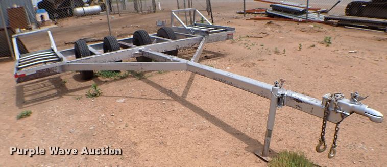 Shop built  windrower trailer - MF9388