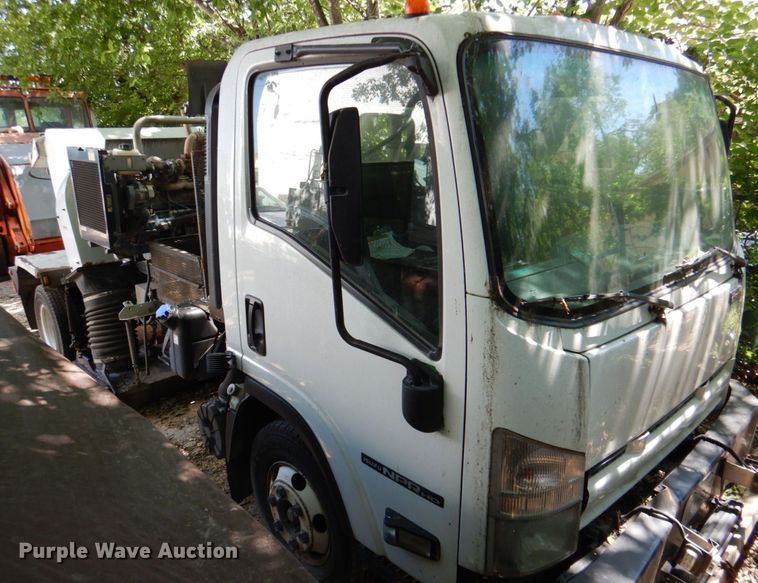 2012 Isuzu NPR HD  street sweeper truck - DP4032
