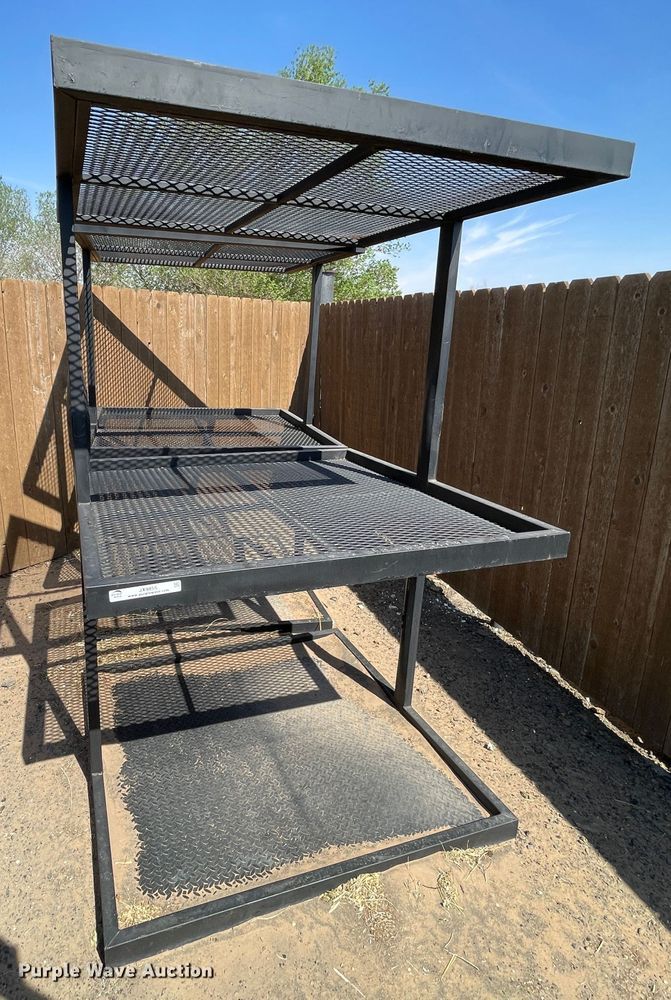 (2) steel shelves - JX9855