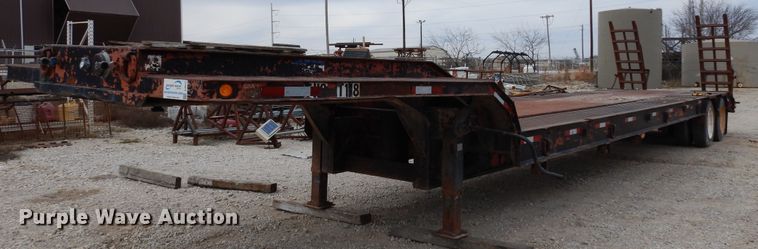 1996 Clark drop deck equipment trailer - DJ6573
