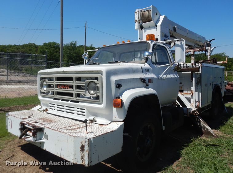 1989 GMC C6000  digger derrick truck - DN1584